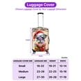 thumbnail image 5 of Merry Christmas Santa Schnauzer Scarf Twinkling Lights Xmas Holiday Travel Luggage Cover Miniature Schnauzer Dog Lover Suitcase Dust Protective Decor - 00022, 5 of 5