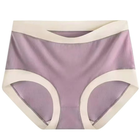 Bigersell Cotton Cheeky Underwear for Women Clearance Ladies Underwear Bikini Panty Style P-55 Polyester Cheeky Panties Seamless Underwear Ladies Thong Briefs High Waist Women s Panties Khaki XL