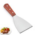 thumbnail image 5 of Juego de espátulas para carne, espátulas para hamburguesas, espátulas para carne, espátulas para cocinar, herramientas (1 unidad, plateadas), 5 of 5