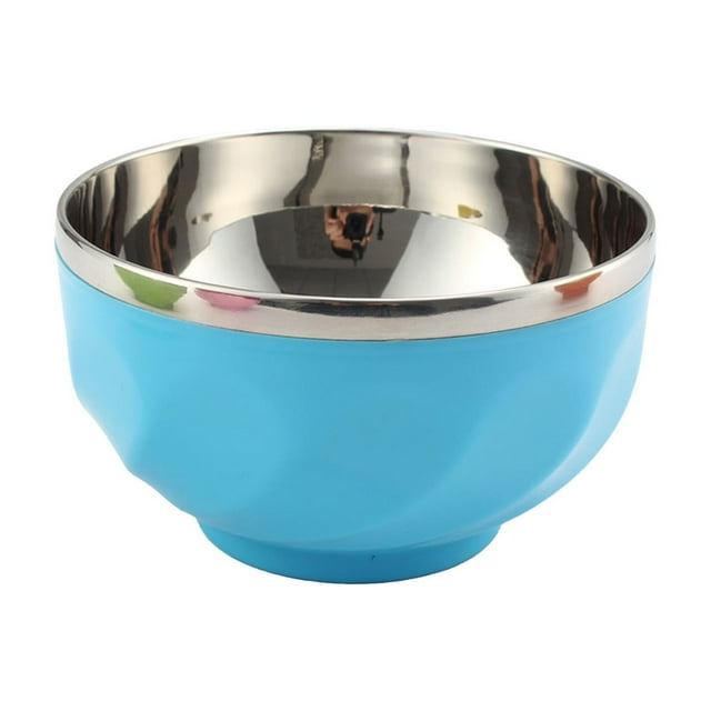 fheaev Bol en Acier Inoxydable 304 pour Enfants à Double Couche Originalité Bol Sammy Bol à Soupe Bol à Souper Bol à Riz Isolé Bol Coloré pour la Maison