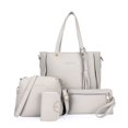 thumbnail image 1 of MesaSe Women Solid Color Handbag + Crossbody Shoulder Bag + Hand Purse + Card Holder for Daily Use New, 1 of 2