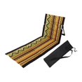 thumbnail image 3 of Silla de Playa Tipo Tumbona Asiento de Camping con Respaldo Portátil Plegable con Estructura de Aluminio Y Tela Oxford Adecuada para Piscina Y Jardín Amarillo, 3 of 8