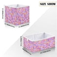 thumbnail image 2 of Foldable Fabric Storage Bin Home Cubes Clothing Organizer Bins Large Collapsible Box Basket for Home Organizer Small Colors Shapes, 2 of 7