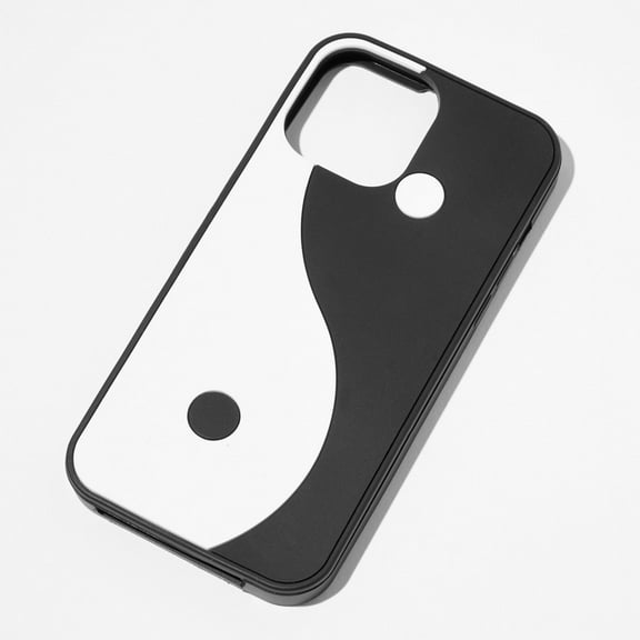Claire's Black & White Yin Yang Phone Case - Fits Apple iPhone® 13 Pro Max