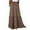 #004-Brown, variant on Xyxonk Women's Elastic Long Maxi Skirt Paisley Print High Waist Tie Skirts Spring Summer Pleated Beach Dress with Pockets Hot Pink S