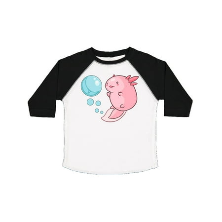 

Inktastic Cute Axolotl and Bubbles in Heart Shape Gift Toddler Boy or Toddler Girl T-Shirt