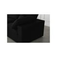 thumbnail image 5 of Meridian Furniture Serene Black Linen Fabric Deluxe Modular Sectional, 5 of 9