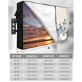 thumbnail image 7 of Outdoor TV Cover 30 to 32 Inch Weatherproof, Farmhouse Thanksgiving Fall Waterproof TV Screen Protector for Outside Decor with Zipper and Pocket 30"L x 19"H&nbsp; , Blue White Pumpkins Leaves, 7 of 7