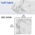 thumbnail image 6 of GZHJMY Cloth Napkin Grey White Marble Kitchen Dining Table Decor for Family Gathering Dinner Napkin Cool Party Favors 4 Pack 20" × 20", 6 of 6
