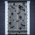 thumbnail image 4 of Chimenea Cortina Mantel Pantalla Decoración de Halloween Encaje Negro Telaraña Murciélagos Estufa Toalla Para, kaili Sencillez, 4 of 5