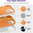 thumbnail image 3 of Compatible with iPhone 15 Plus Case, Silicone Shockproof Slim Thin Phone Case for iPhone 15 Plus (6.7 inch), (Orange), 3 of 12