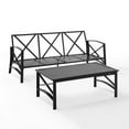thumbnail image 6 of Afuera Living 2-Piece Metal/Polyester Outdoor Sofa Set in Oatmeal/Bronze, 6 of 17