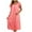 Watermelon Red, variant on lmcalzta Sleepshirts for Women Nighshirt Soft Nightgown for Women Short Sleeve Dress Sleepwear Free Size