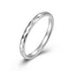 thumbnail image 3 of Anillo de acero de tungsteno con corte de diamante simple, estilo neutro, apilable, de moda, anillo liso, joyería de oro y tungsteno, 3 of 5