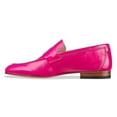 thumbnail image 2 of YDN Women Business Strap Loafers Round Closed Toe Slip On Flats Pumps Block Low Heels Office Daily Dressy Shoes Size 10 Fuschia, 2 of 5