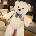 thumbnail image 1 of Recién llegado, oso de peluche de un tamaño, juguete de peluche relleno suave para niños, regalo de cumpleaños, 1 of 5