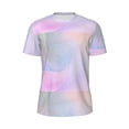 thumbnail image 5 of Wukai Rainbow Print Men's Short-Sleeved Mesh T-Shirt,Quick-Dry Short Sleeve Workout T-Shirt-Medium, 5 of 8