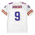thumbnail image 2 of Camiseta de fútbol de los años 90 para fiesta Bobby Boucher #9 The Waterboy Sandler Camiseta de fútbol de la película del 50 aniversario (blanco grande), 2 of 5