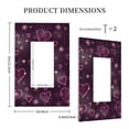 thumbnail image 3 of KLL Snowflakes and Hearts Wall Plate,Gloss Finish,Standard Size 1 - 5" x 3", Polycarbonate Thermoplastic,Electric Receptacle Plug Covers, 3 of 6