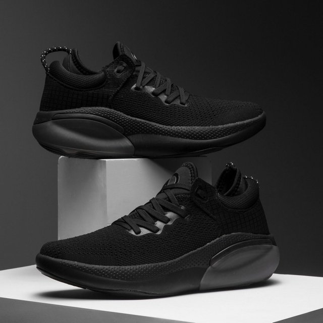 Zapatillas de deporte con cojín de aire para hombre y mujer, tenis masculinos, ligeros, transpirables, cómodos, de malla, para caminar, color blanco