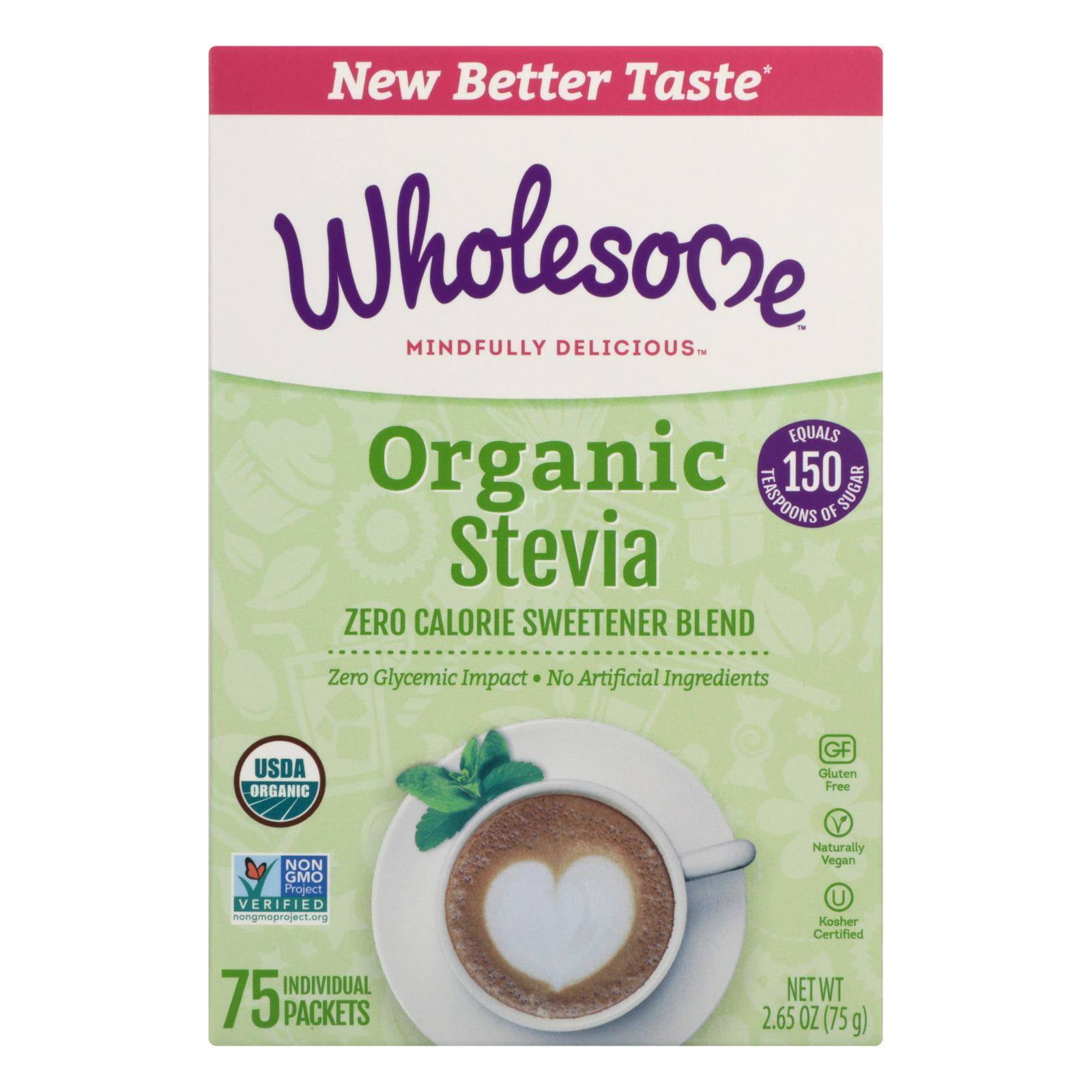 Wholesome Sweeteners Stevia - Organic - 75 count - case of 6 266882