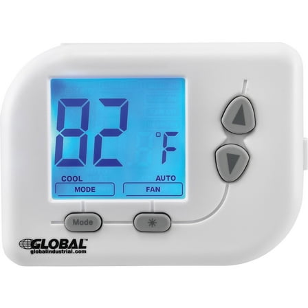 Global Industrial Programmable Thermostat Heat Cool Off Mode 5-1-1 Programmable