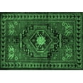 thumbnail image 1 of Ahgly Company Indoor Rectangle Persian Emerald Green Traditional Area Rugs, 8' x 10', 1 of 4