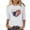 White, variant on SYMOID Womens Red 4th of July Shirt Heart American Flag 3/4 Sleeve Crew Neck Patriotic Top,Size 4XL