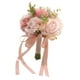 thumbnail image 2 of Ramo de novia, arreglo floral, elegante ramo de flores para lanzar, flores de mano para accesorios de fotos, fiesta, compromiso, hogar, día de Rosa, 2 of 8