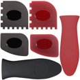 thumbnail image 3 of Frying Pan Cast Iron Skillets Cleaning Oil Dirt Cleaner Tools Set Cookware Accessories Grill Pan Scraper Hot Handle Holder, 3 of 7