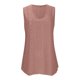 thumbnail image 5 of Tops sin Mangas de las Mujeres Casual Color Sólido Irregular Hem Tanque Blusa Suave Poliéster Primavera Verano Capa Cami, 5 of 8