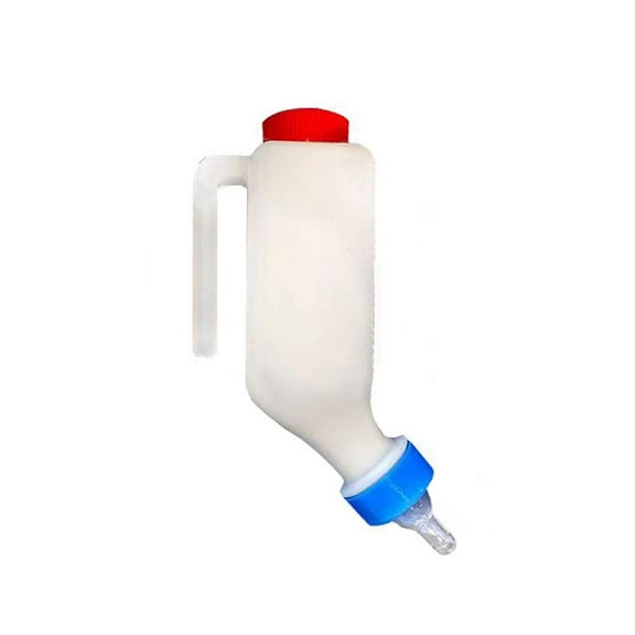 Animal Milk Bottle, Goat Bottles for Feeding Baby Goats, 500ml & 800ml Lamb Feeding Bottle, Plastic Milk Feeder Bottle with Handle Soft Nipple, for Lambs, Pig, Cat & Calves