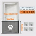 thumbnail image 4 of BYXAS Mesh Gates for Pets, Magic Pet Gate for The House, Portable Baby Puppy Safety Fence Guard for Stairs and Doorways, Easy Install Anywhere, 43" W x 31" H, 4 Hooks, 4 of 6
