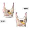 thumbnail image 5 of Lsque Dog Sitting In Bathtub With Duck On Head Printed Women'S Sports Bra, Compression, Moisture Wicking, High-Impact Sports Bra For Women,Supportive sports bra-X-Large, 5 of 9