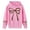 C-Pink339, variant on DHFJKG Girls Hoodies Kids Lightweight Oversized Sweatshirt Teens Bow Leopard Printed Long Sleeve Pullover 3-14 Years Stylish Tops