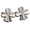 Silver, variant on Flower Jean Button Sets 2 PCS Adjustable Waist Tightener Buckle, No Sew No Tools Detachable Decorative Pins for Loose Jeans Pants Skirts Sleeves Women's Clothing
