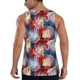 thumbnail image 3 of Fotbe Hawaiian Style Pattern Men's Quick Dry Workout Tank Top Gym Muscle Tee Fitness Bodybuilding Sleeveless T Shirt Breathable Workout Shirt-Small, 3 of 9