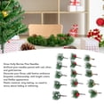 thumbnail image 4 of Ramas De Bayas De Acebo De Navidad, Agujas De Pino De Bayas De Acebo De Navidad Festivas De Plástico, 15 Piezas Para Bodas, 4 of 7