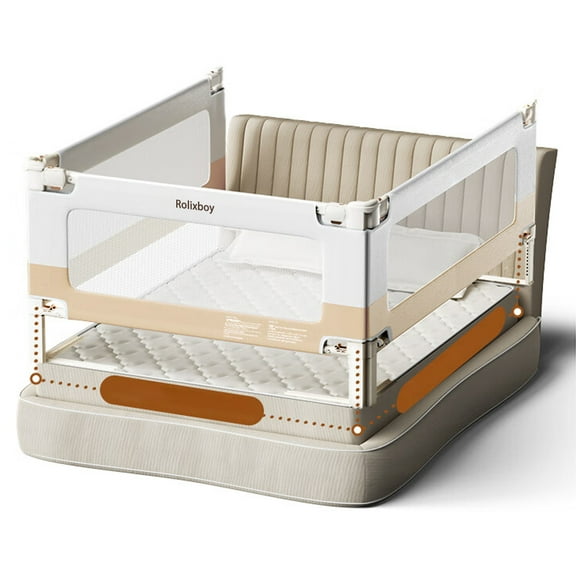 Rolixboy Bed rails, Bed Rail for Toddlers,Safety Bed Rail Guard,Toddler Bed Rail for King Bed,Queen Bed,Twin Bed,Full Size