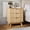 Log, variant on Fluted Bedside Table with 3 Deep Drawers Modern Wood Night Stand for Bedroom 23.62'' Wide Wave Log