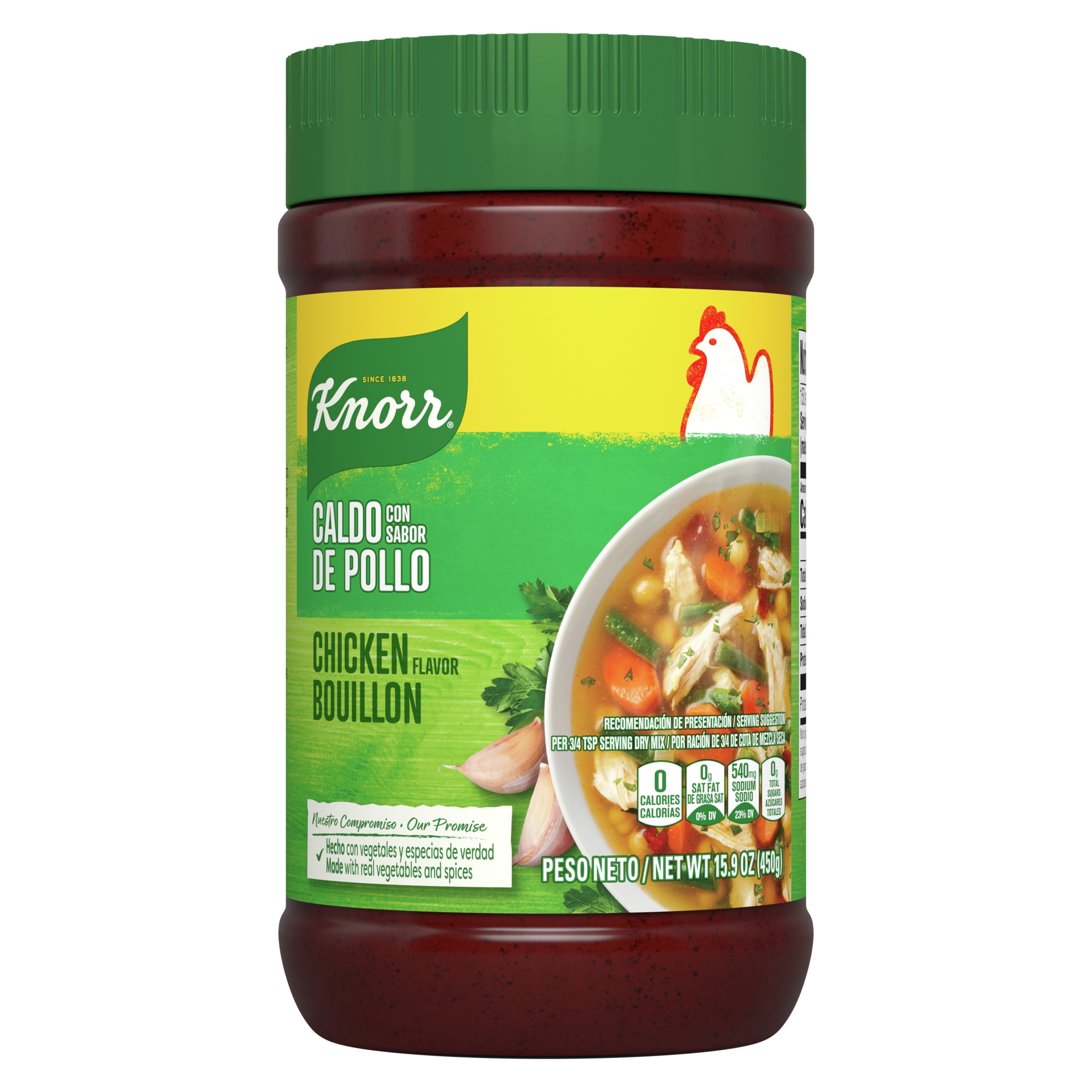 (12 pack) Knorr Granulated Chicken Flavor Bouillon Ground, 15.9 Oz Jar