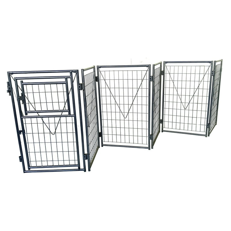 Neocraft My Pet Companion 4.5ft Outdoor Dog Kennel With Roof Cover - Heavy Duty Welded Wire Pet Enclosure For Medium Dogs, Weather Resistant & Easy Assembly