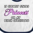 thumbnail image 4 of Inktastic Princess Girls Baby Bib, 4 of 4