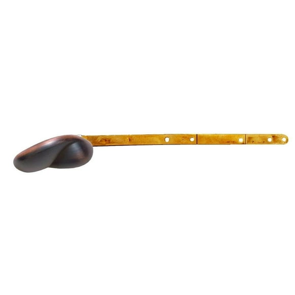 Fluidmaster 687 Levier de Réservoir de Toilette Universel en Bronze Huilé, Poignée de Toilette Courbée de Designer avec Bras en Laiton