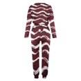 thumbnail image 4 of Offre à Durée Limitée Tenues tumgatte pour Femmes Tenues Décontractées d'Automne Ensemble de Détente Femmes Ensembles d'Hiver Imprimé Rayé Manches Longues Col Rond Pull Hauts et Pantalons Ensemble Deux Pièces pour Femmes, 4 of 5