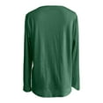 thumbnail image 4 of Shirts for Women Womens Sequin Top Green Long Sleeve Sparkle Shirt Shiny Top Party Tops for Holiday Womens Tops, 4 of 5