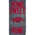 thumbnail image 1 of Arkansas Razorbacks Wood Sign - Home Sweet Home 6"x12", 1 of 1