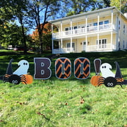 Chevron Boo Halloween Yard Decorations 12pcs Includes Stakes, 12858, Boo Yard Letters, You've Been Booed, 100% Waterproof