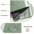 thumbnail image 4 of Vintage Green Striped Round Rug 8ft Washable Circle Rugs Non Slip Farmhouse Modern Stripes Boho Texture Large Area Rug Indoor Floor Carpet for Bedroom Kitchen Living Room Office Dining Room Nursery, 4 of 9