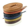 thumbnail image 6 of Santimon 2 Pairs Classic Waxed Flat Shoelace for Boots/ Sneakers/ Sport Shoes 31" Beige, 6 of 6